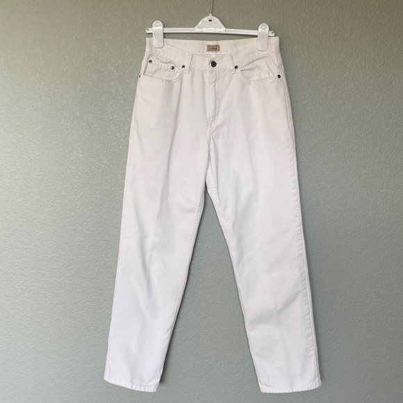 L.L. Bean Jeans Vintage Ll Bean White Jeans Poshmark
